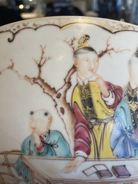 A Chinese famille rose 'mandarin subject' bowl, Qianlong