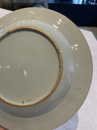 A collection of 22 Chinese famille rose and Imari-style plates, 18th C.