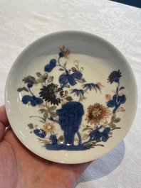 A set of six Chinese Imari-style cups and saucers from the Nanking cargo, Qianlong