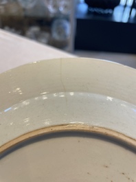 A collection of 22 Chinese famille rose and Imari-style plates, 18th C.