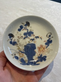 A set of six Chinese Imari-style cups and saucers from the Nanking cargo, Qianlong