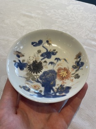 A set of six Chinese Imari-style cups and saucers from the Nanking cargo, Qianlong