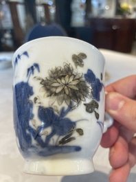 A set of six Chinese Imari-style cups and saucers from the Nanking cargo, Qianlong