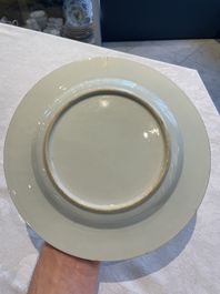 A collection of 22 Chinese famille rose and Imari-style plates, 18th C.