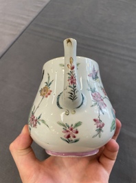 Two Chinese famille rose teapots and a bowl, Qianlong