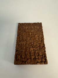A varied collection of six Chinese carvings and metal wares, China, 16/19th C.