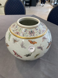 A Chinese famille rose 'butterfly' vase, Guangxu mark and of the period