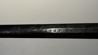 A varied collection of 4 European swords and a walking stick-blade, 17/19th C.