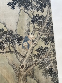 Qian Huian 錢慧安 (1833-1911): 'Playing boys', ink and colour on silk, 19/20th C.