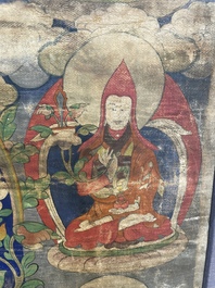 A thangka depicting Lama, Tibet, 18/19th C.