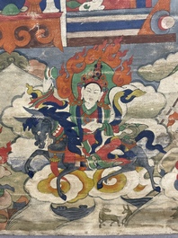 A thangka depicting Lama, Tibet, 18/19th C.