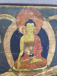 A thangka depicting Lama, Tibet, 18/19th C.