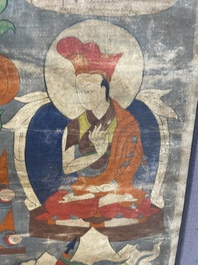 A thangka depicting Lama, Tibet, 18/19th C.