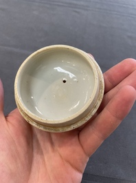 Two Chinese famille rose teapots and a bowl, Qianlong