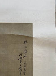Qian Huian 錢慧安 (1833-1911): 'Playing boys', ink and colour on silk, 19/20th C.