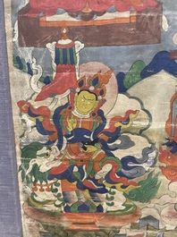 A thangka depicting Lama, Tibet, 18/19th C.