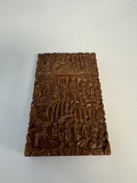A varied collection of six Chinese carvings and metal wares, China, 16/19th C.