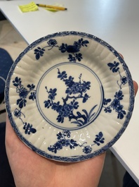 A varied collection of Chinese blue and white, grisaille and famille verte porcelain, Kangxi and later