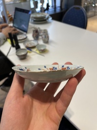 A varied collection of fourteen Chinese Imari-style wares, Kangxi/Qianlong