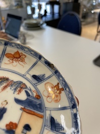 A varied collection of fourteen Chinese Imari-style wares, Kangxi/Qianlong