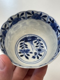 A varied collection of Chinese blue and white, grisaille and famille verte porcelain, Kangxi and later