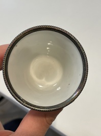 A varied collection of Chinese blue and white, grisaille and famille verte porcelain, Kangxi and later