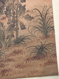 Li Huixian 李蕙仙 (1869-1924): 'Flower', ink and colour on silk