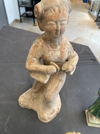 Five various Chinese terracotta figures, Northern Wei/Sui/Ming