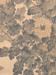 Li Huixian 李蕙仙 (1869-1924): 'Flower', ink and colour on silk