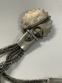 A varied collection of Himalayan accessories with turquoise ornaments, Tibet, 19th C.