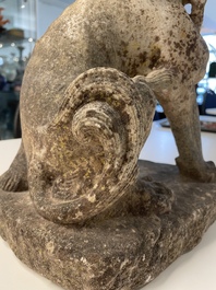 A Chinese architectural pottery tile of a 'non-Han' figure, Song/Jin