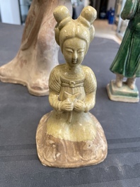 Five various Chinese terracotta figures, Northern Wei/Sui/Ming