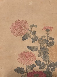 Li Huixian 李蕙仙 (1869-1924): 'Flower', ink and colour on silk