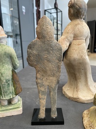 Five various Chinese terracotta figures, Northern Wei/Sui/Ming