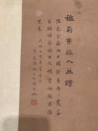 Li Huixian 李蕙仙 (1869-1924): 'Flower', ink and colour on silk