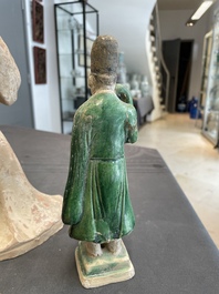 Five various Chinese terracotta figures, Northern Wei/Sui/Ming