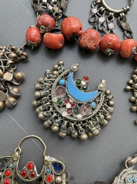 A varied collection of jewellery and accessories, Afghanistan, India, Pakistan, and Yemen, 19th C.