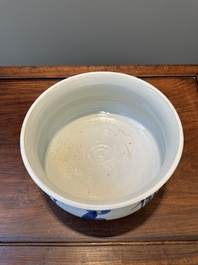 A large Chinese blue and white 'Buddhist' censer, Kangxi
