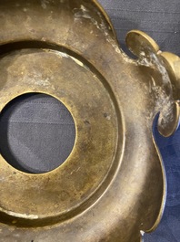 Six various Chinese bronze censers, 19/20th C.