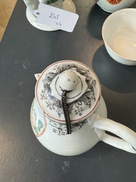 Four Chinese export famille rose 'European subject' wares, Qianlong