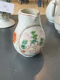 Four Chinese export famille rose 'European subject' wares, Qianlong