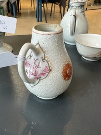 Four Chinese export famille rose 'European subject' wares, Qianlong