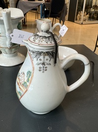 Four Chinese export famille rose 'European subject' wares, Qianlong