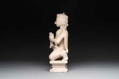 An Indian marble sculpture of Vishnu, 18/19th C.