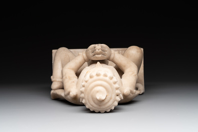 An Indian marble sculpture of Vishnu, 18/19th C.