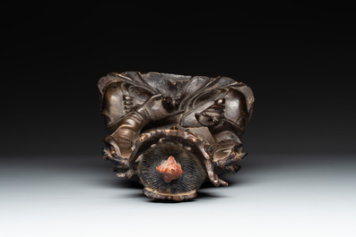 A Chinese bronze Guanyin, Ming