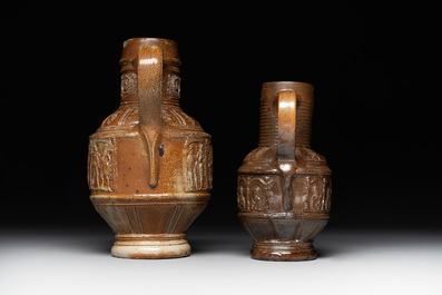 Two Raeren stoneware jugs, late 16th C.
