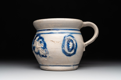A varied collection of 10 Westerwald stoneware jugs, 17th C. and later