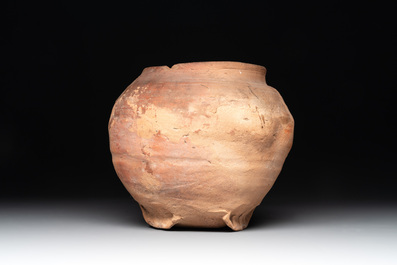 A collection of five German proto stoneware jugs and a vessel, 14th C.