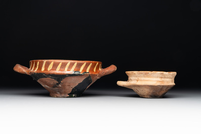A collection of five slipwares, The Netherlands, 17th C.